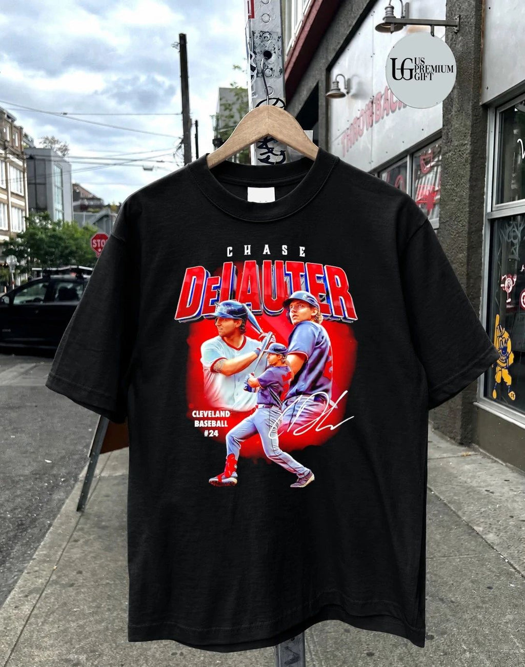 Chase DeLauter Cleveland Guardians baseball 2026 signature shirt