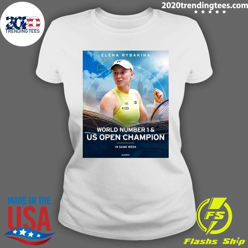 Elena Rybakina World Number 1 & US Open Champion US Open 2026 Shirt