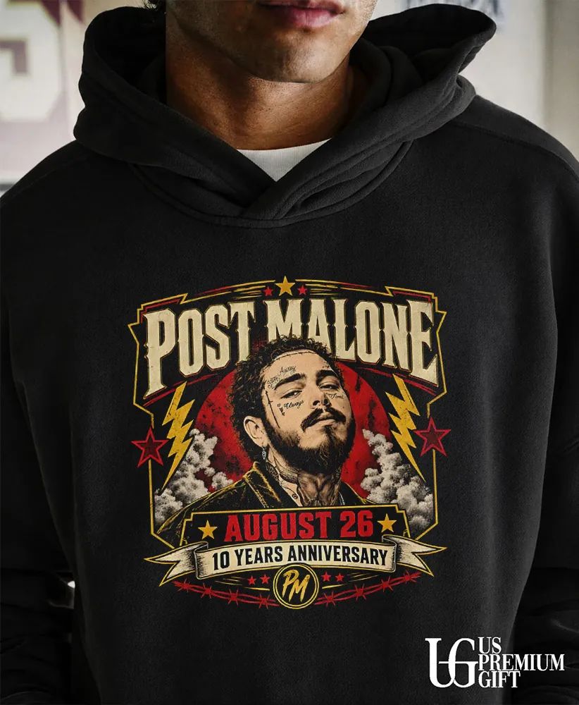 Post And Malone August 26 10 Years Anniversary shirt