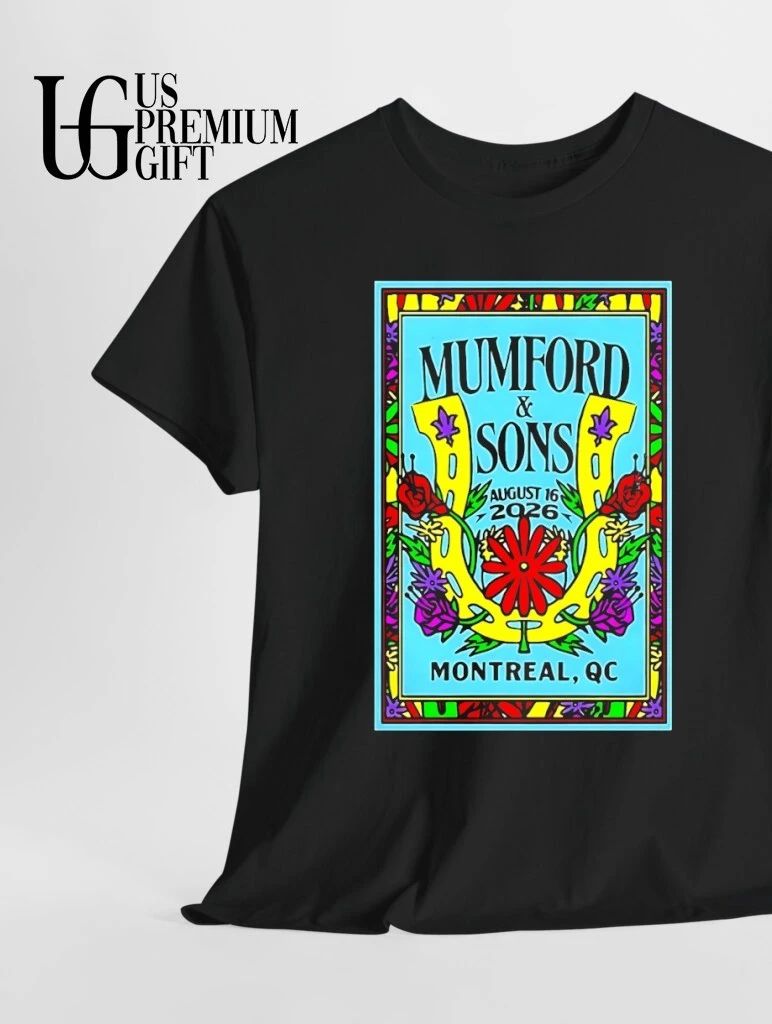 Mumford Sons August 16 2026 Montreal QC Tee Folk Rock Tour Concert Souvenir shirt
