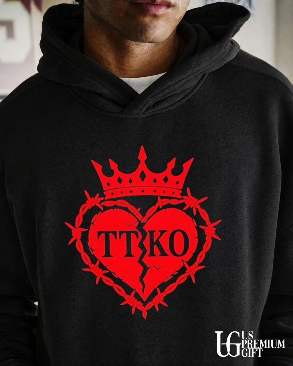 TT KO broken heart barbed wire crown shirt