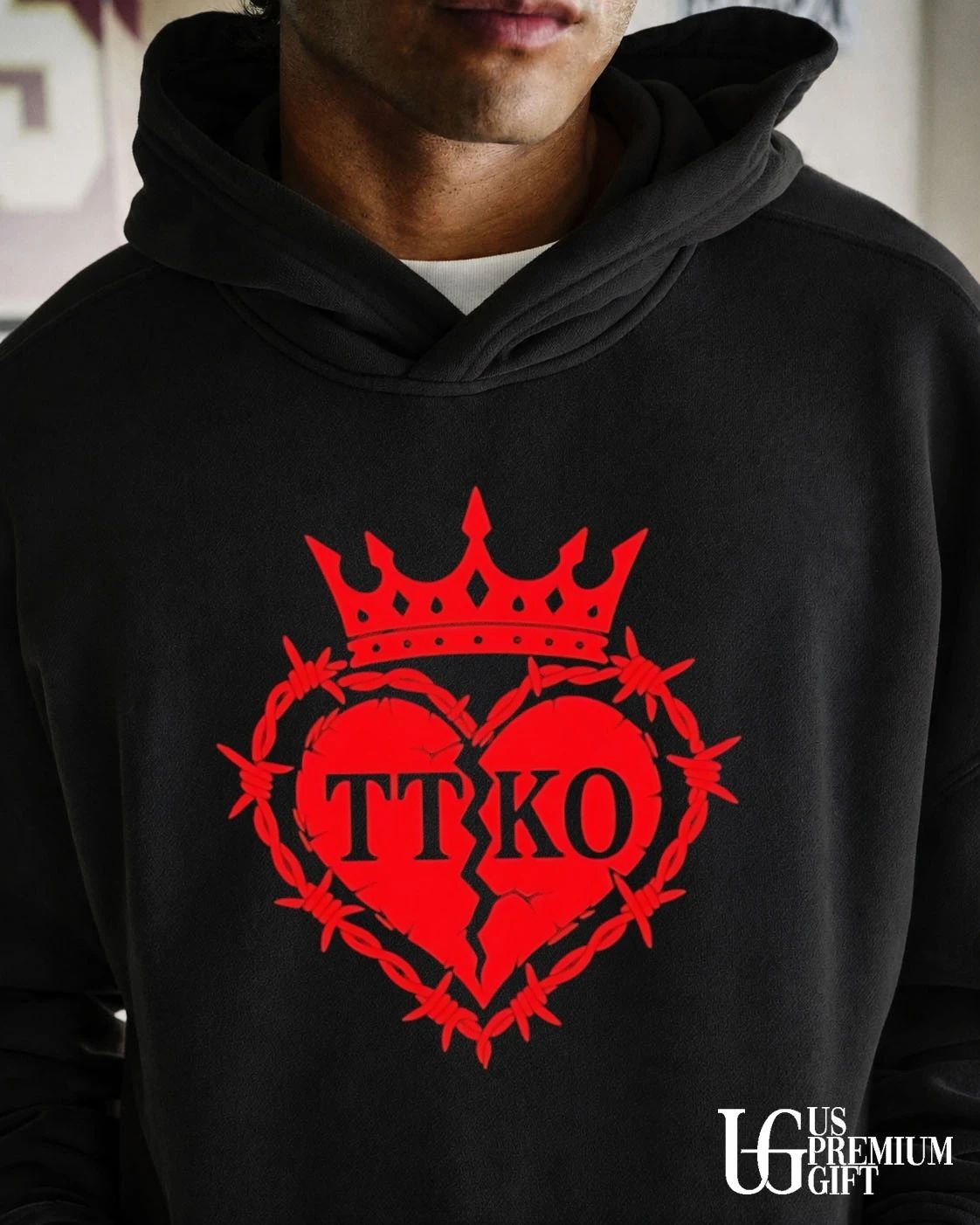 TT KO broken heart barbed wire crown shirt