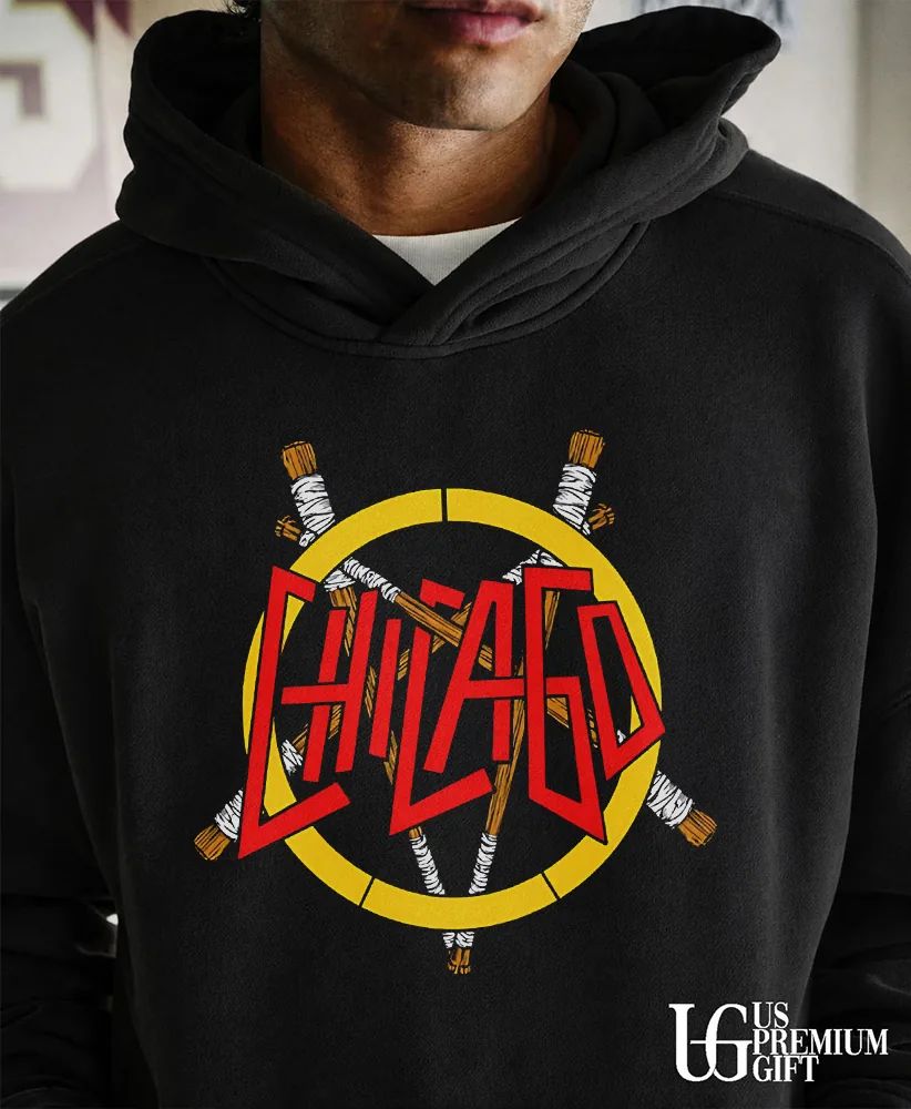 Chicago baseball pentagram logo bats shirt