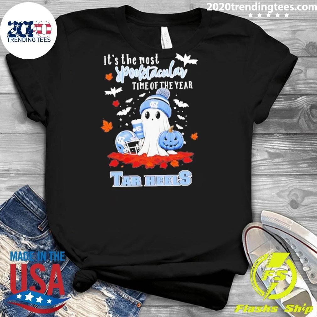 Ghost Halloween 2026 North Carolina Tar Heels It’s The Most Spooktacular Time Of The Year Shirt