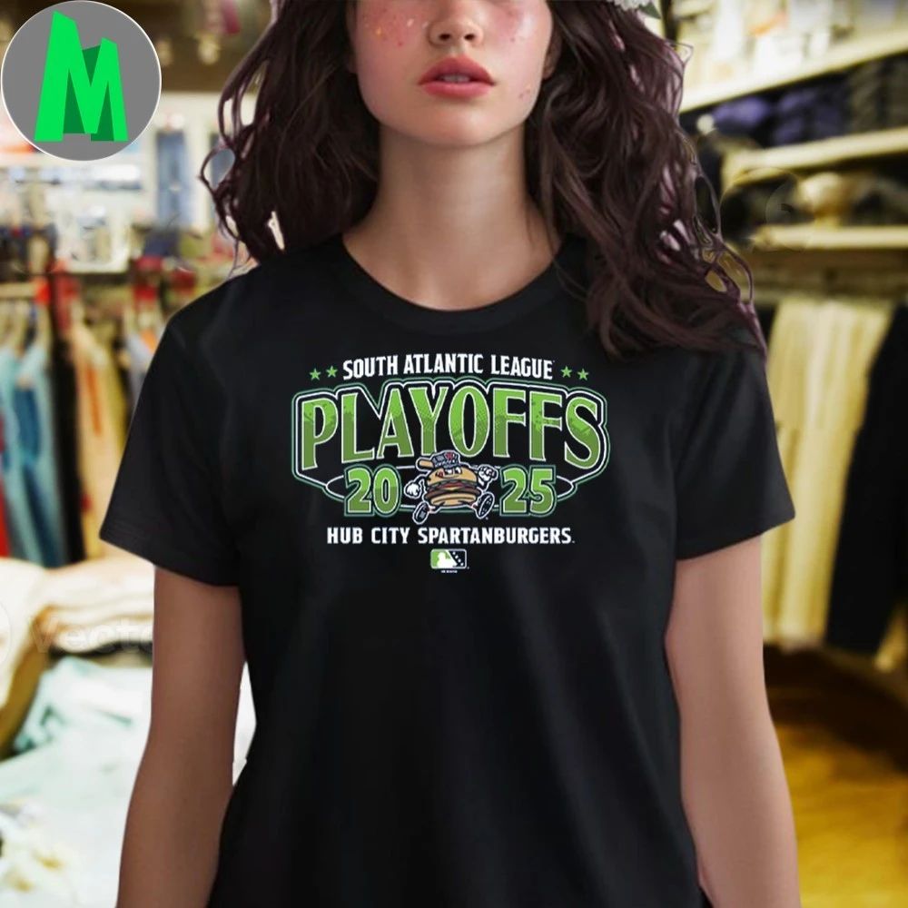 South Atlantic League Playoffs 2025 Hub City Spartanburgers Shirt