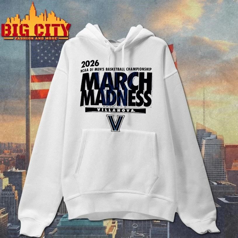 Villanova Wildcats Ncaa Di Mens Basketball Championship March Madness 2026 Shirt