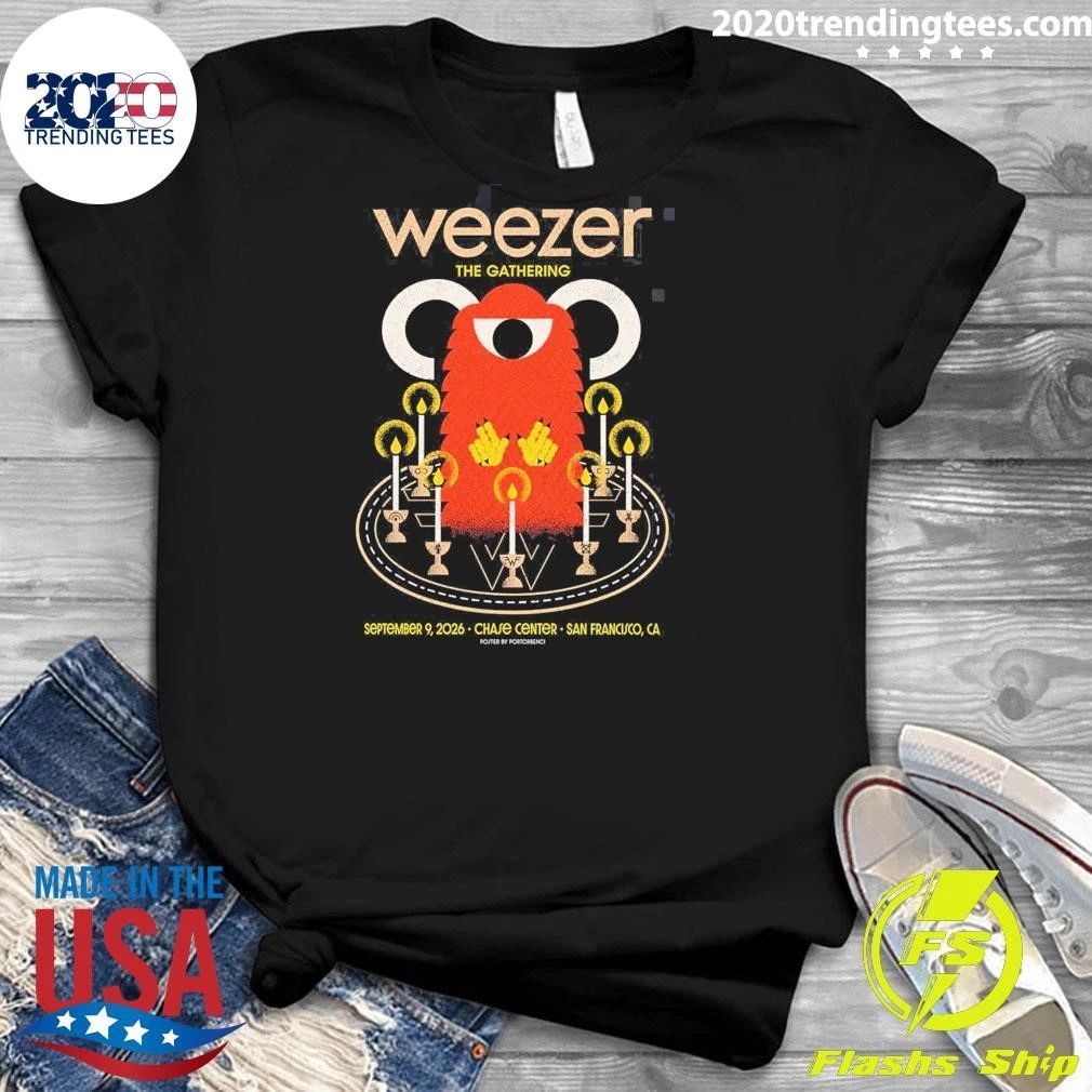 Weezer San Francisco CA At Chase Center On September 9 2026 Shirt