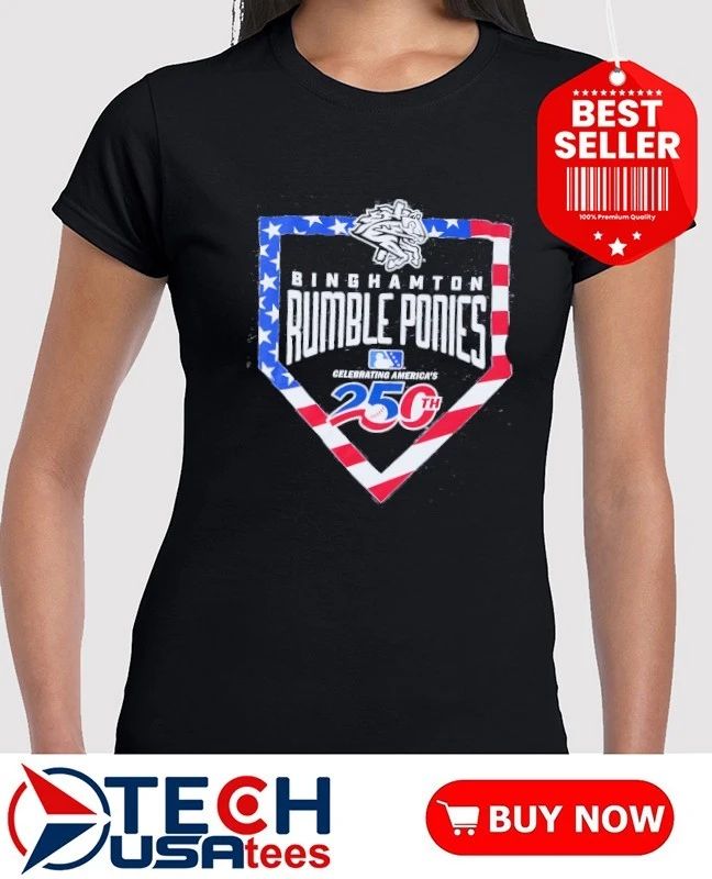 Binghamton Rumble Ponies America’s 250th Anniversary logo shirt