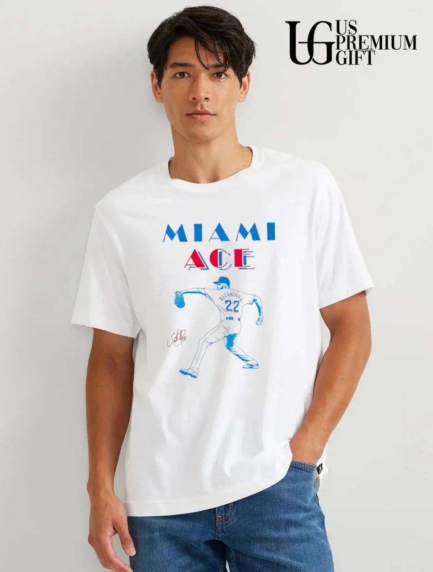 Miami Ace Sandy Alcántara Miami Marlins baseball signature shirt