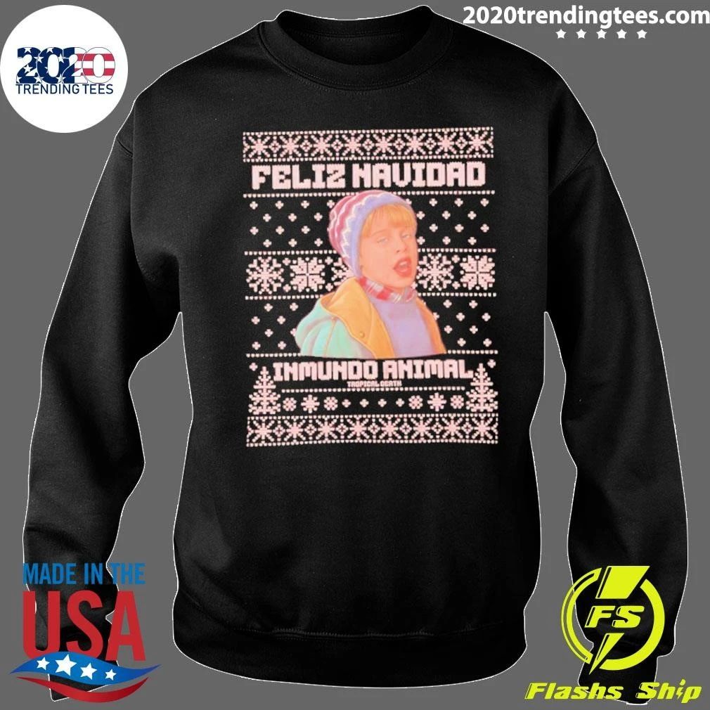 Feliz Navidad Inmundo Animal Ugly Christmas Shirt