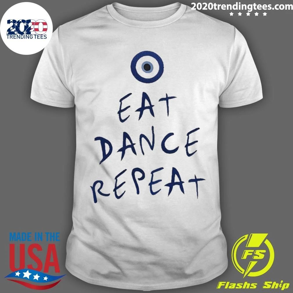Eat Dance Repeat Text Shirt