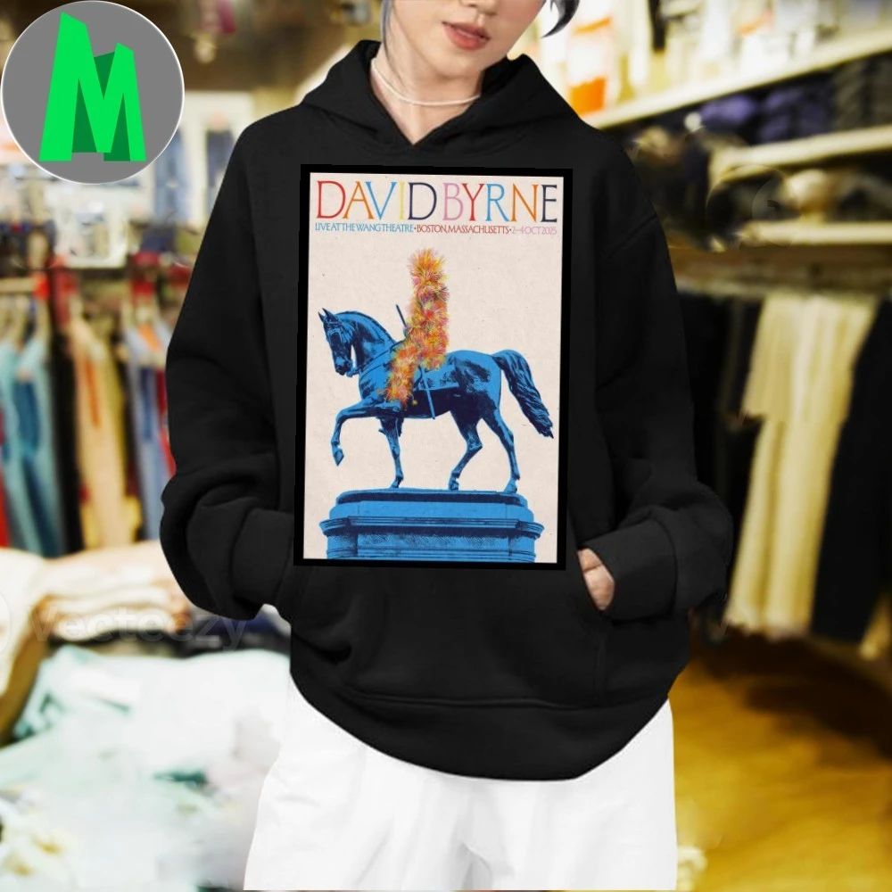 David Byrne October 2-4, 2025 Boch Center Wang Theatre in Boston, MA Poster Shirt
