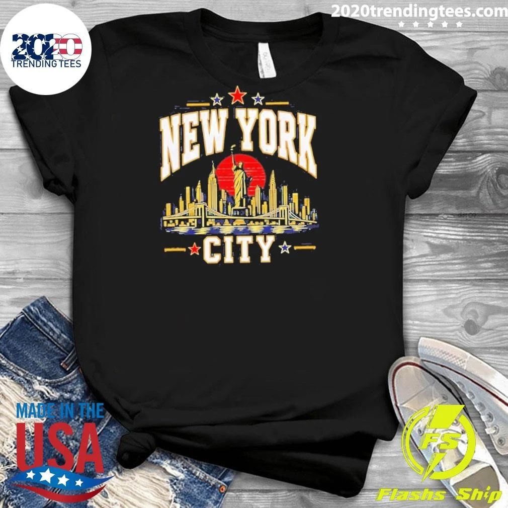New York City Skyline Statue of Liberty Shirt