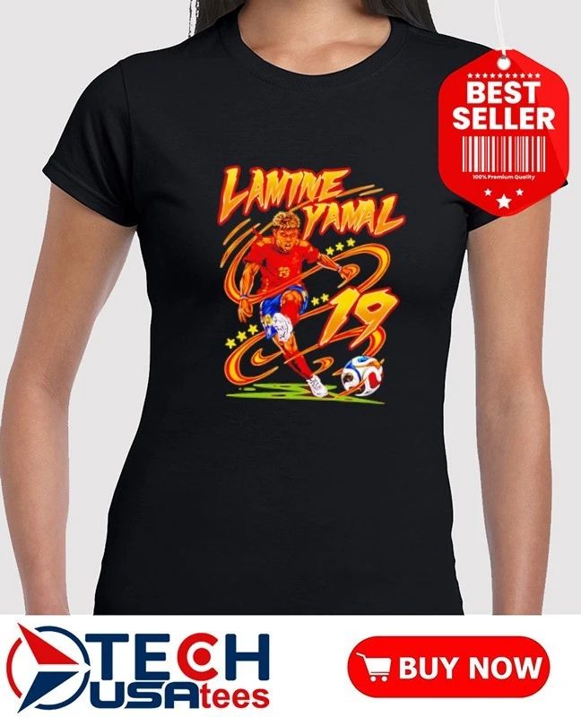 Lamine Yamal No. 19 Spain National Football Team 2026 World Cup shirt