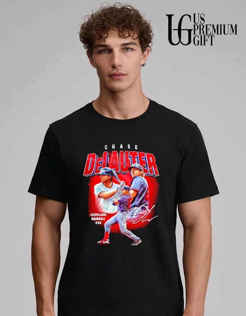 Chase DeLauter Cleveland Guardians baseball 2026 signature shirt