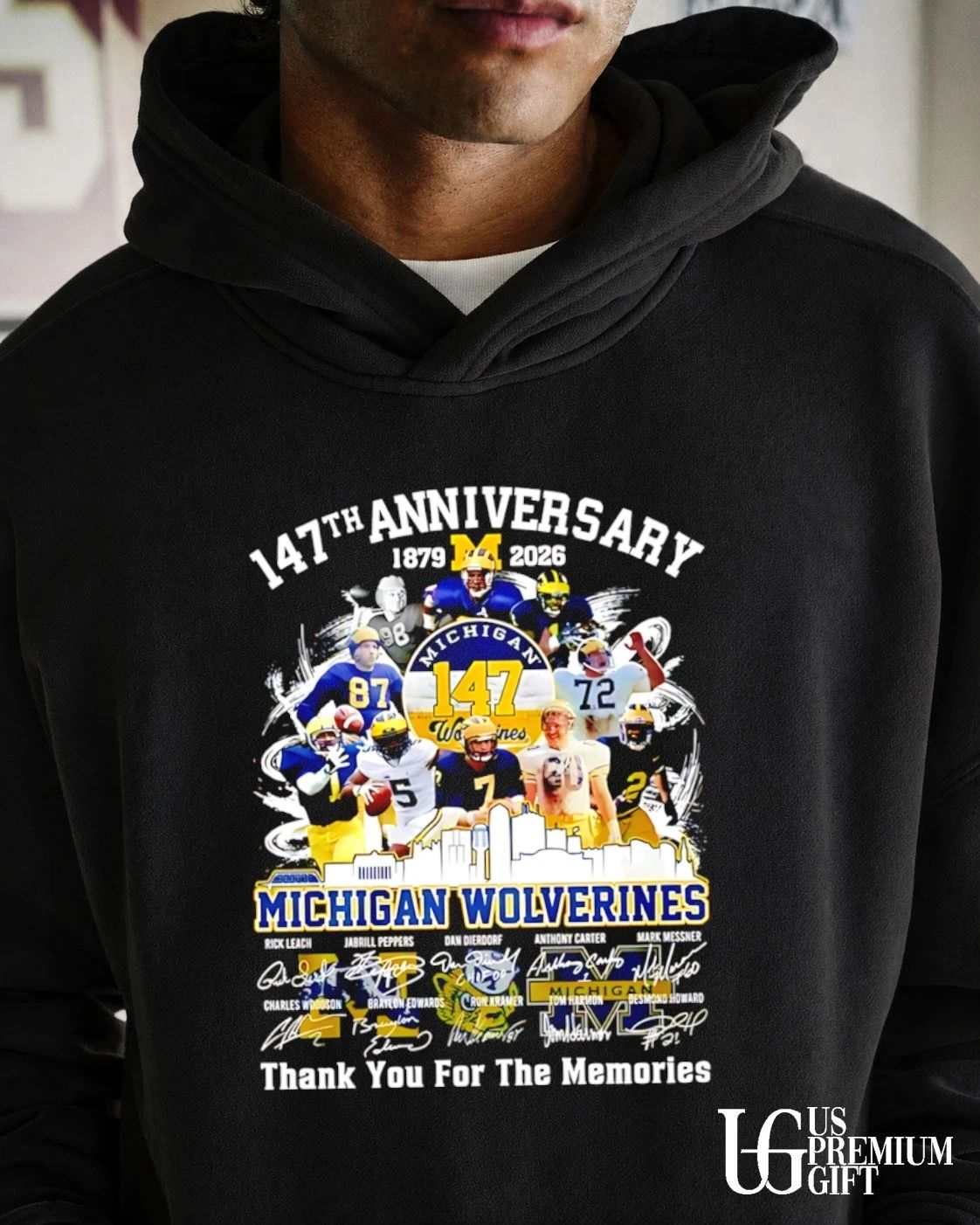 Michigan Wolverines 147th Anniversary 1879-2026 thank you for the memories signature shirt
