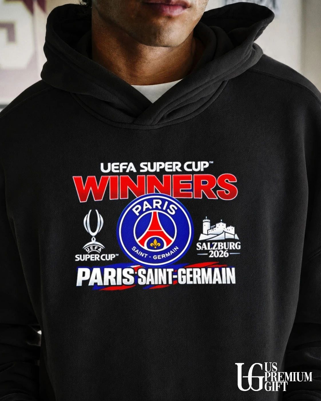 UEFA Super Cup Winners Paris Saint-Germain Salzburg 2026 shirt