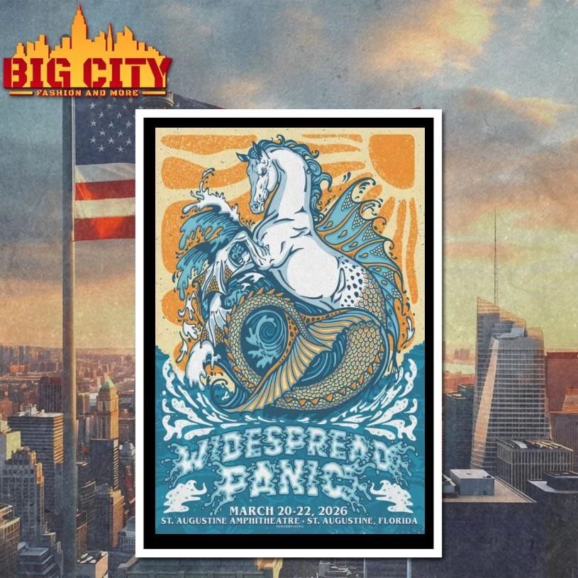 Widespread Panic at the St Augustine Amphitheatre in Saint Augustine, FL Mar 20-22, 2026 Poster Shirt