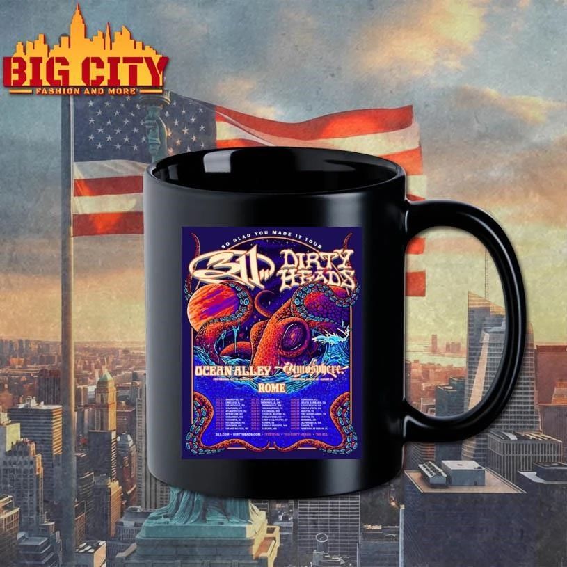 311 Band x Dirty Heads Summer Co Headlining The So Glad You Made It Tour 2026 Schedule Tour Dates Poster Shirt