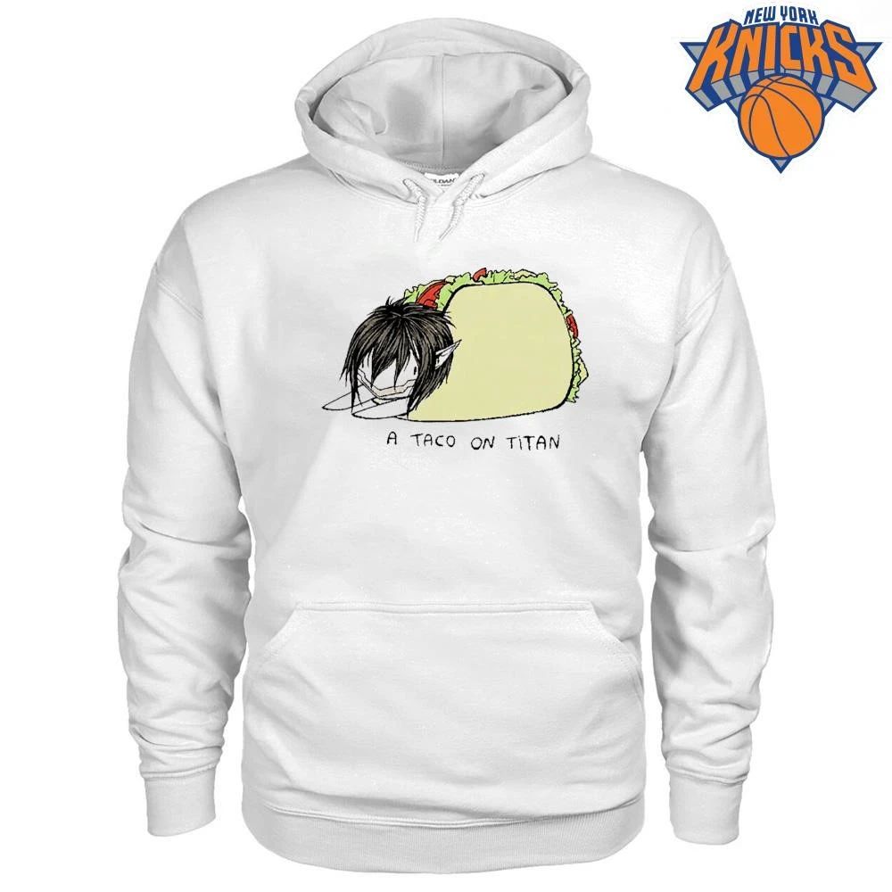 A Taco On Titan Anime Food Parody Eren Jaeger Attack On Titan Cartoon Shirt