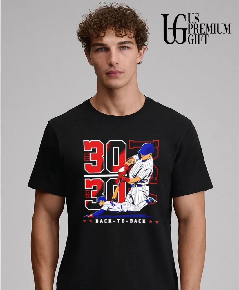 Pete Crow-Armstrong Chicago Cubs Baseball Back-To-Back 30-30 Club shirt
