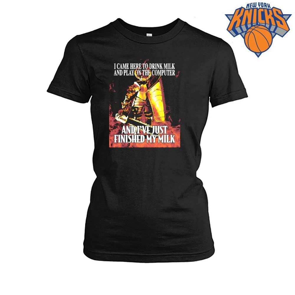 I Came Here To Drink Milk And Play On The Computer Chainsaw Knight Meme Shirt