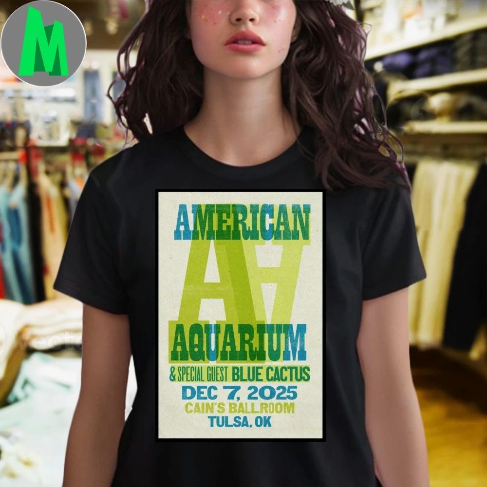 American Aquarium Dec 7 2025 Cain’s Ballroom, Tulsa OK Poster Shirt