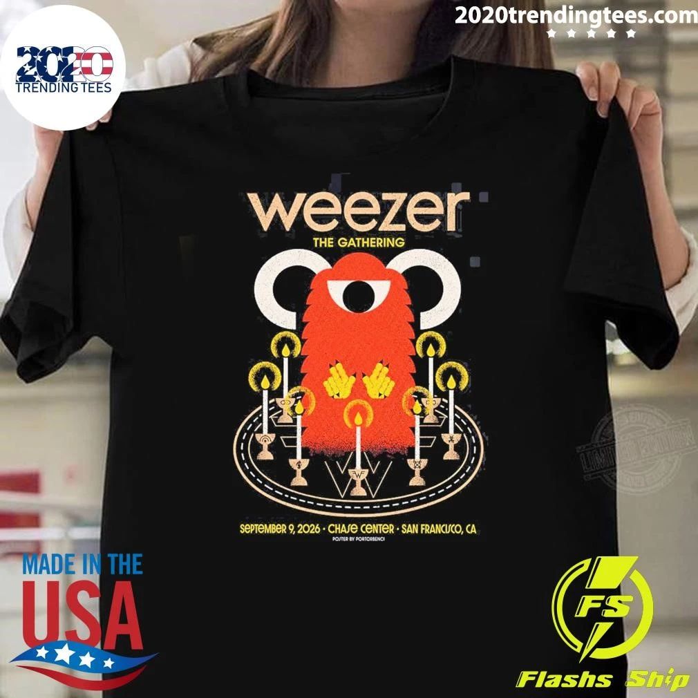 Weezer San Francisco CA At Chase Center On September 9 2026 Shirt