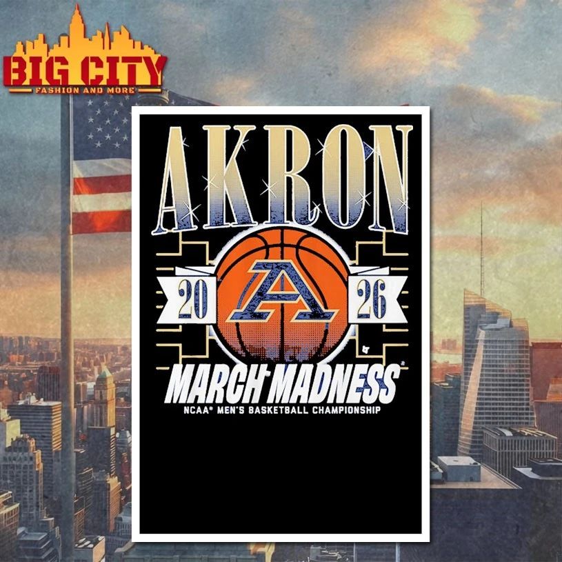 March Madness Akron Zips 2026 NCAA men’s basketball championship T-shirt