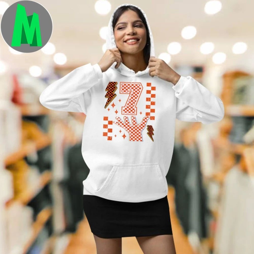 Number 7 Matching 67 Meme Checkered Halloween Shirt