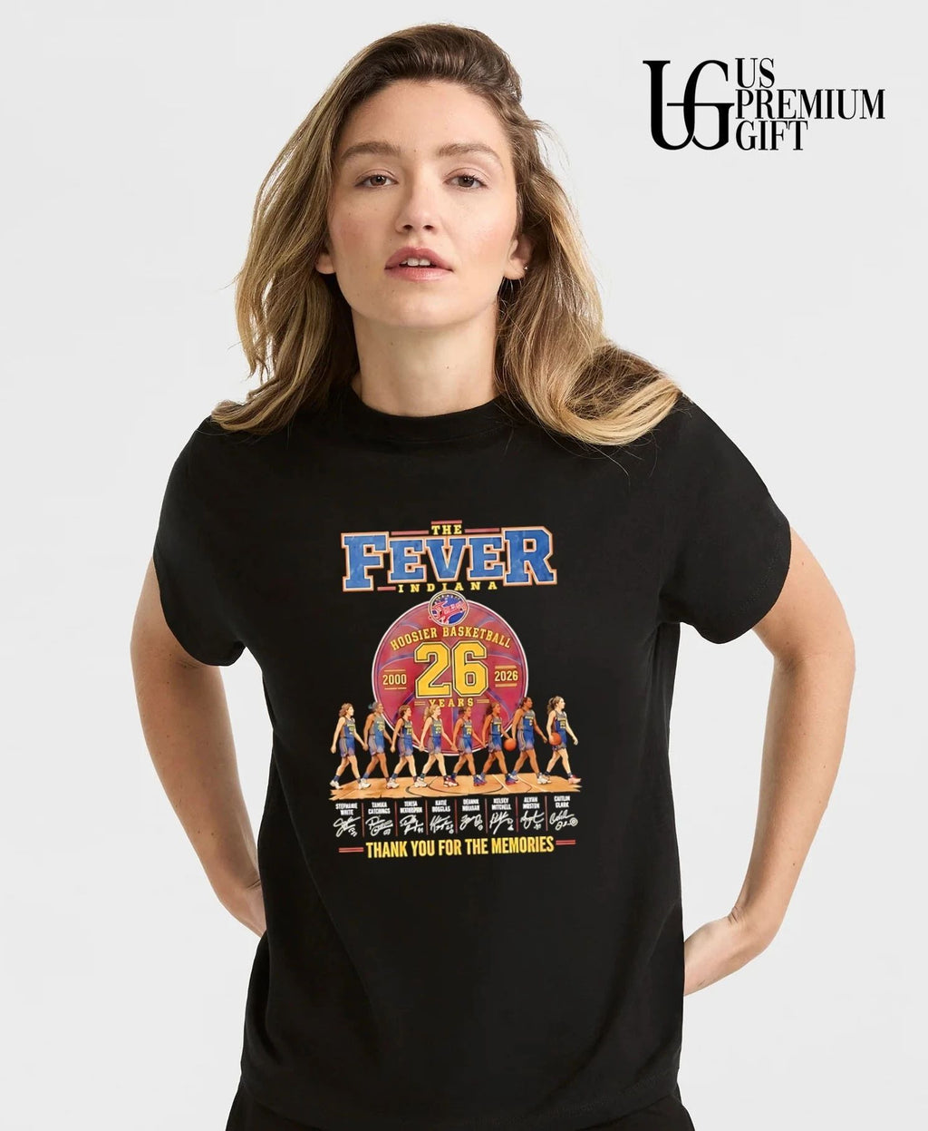 Indiana Fever 26 Years 2000-2026 Hoosier Basketball signatures shirt