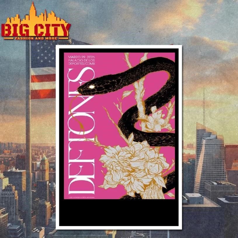 Deftones CDMX Mexico City 2026 Venue Poster Shirt