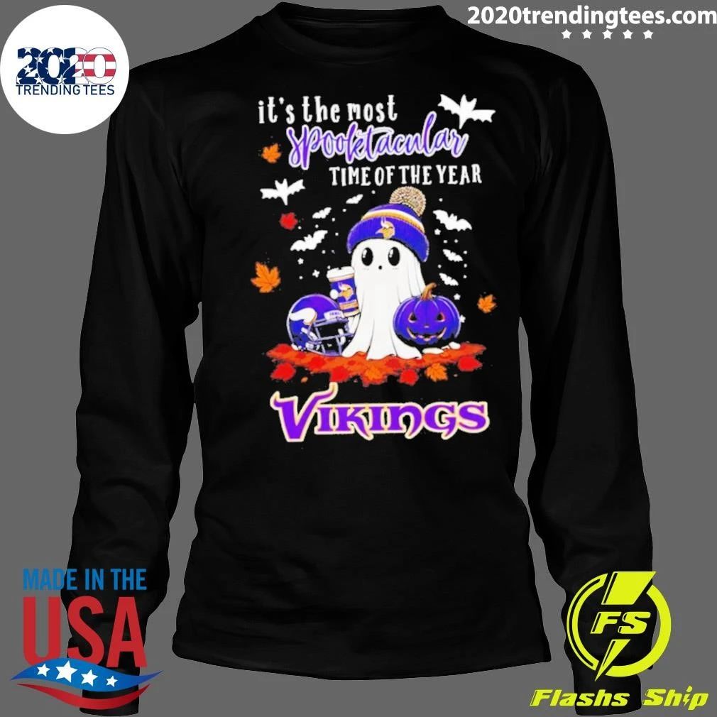 Ghost Halloween 2026 Minnesota Vikings It’s The Most Spooktacular Time Of The Year Shirt