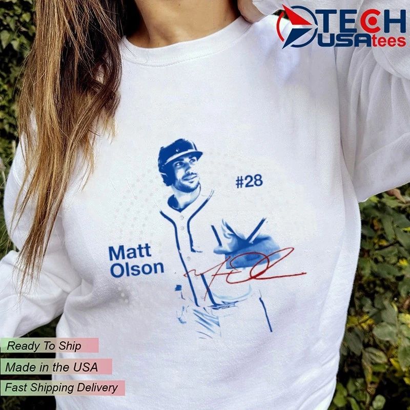 Matt Olson No. 28 Atlanta Braves star player signature shirt