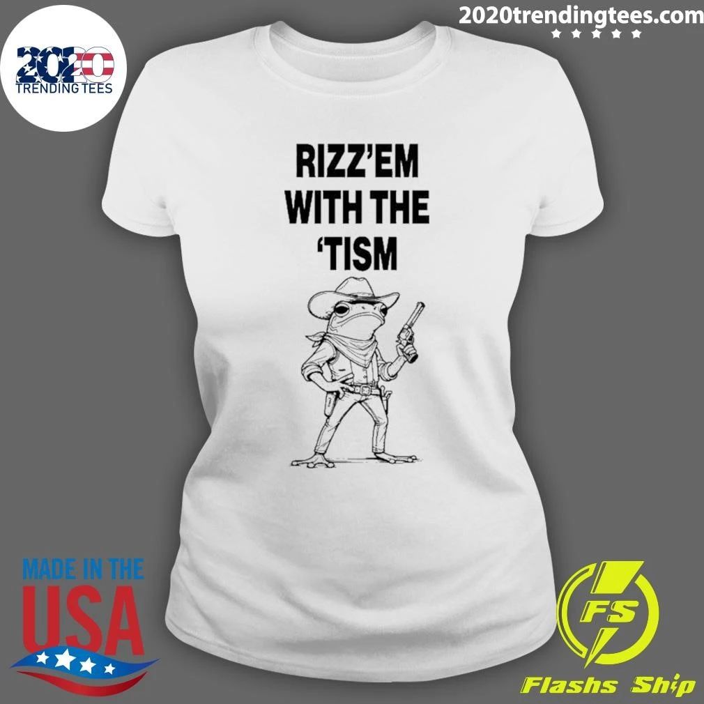 Rizz’em With The ’tism Frog Cowboy Shirt