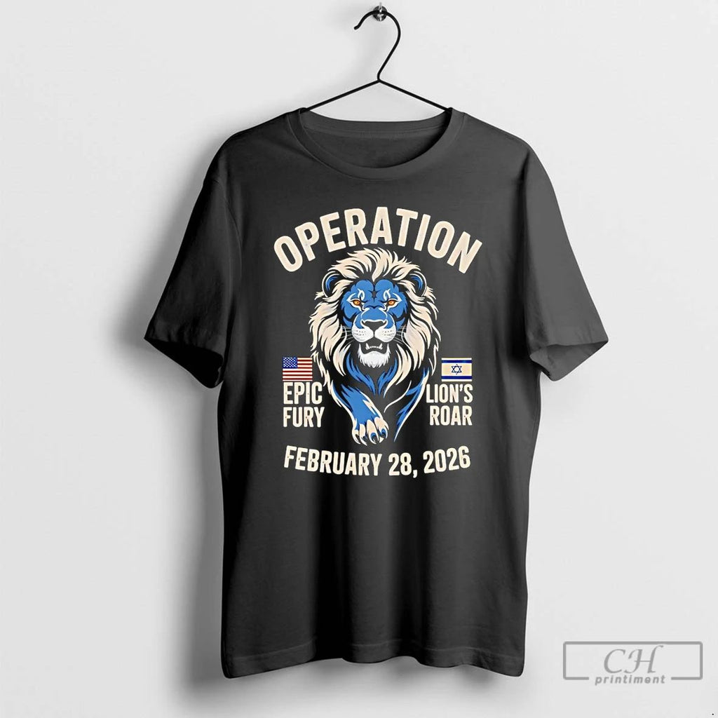 Classic Operation Lions Roar February 28 2026 Tee Israel America