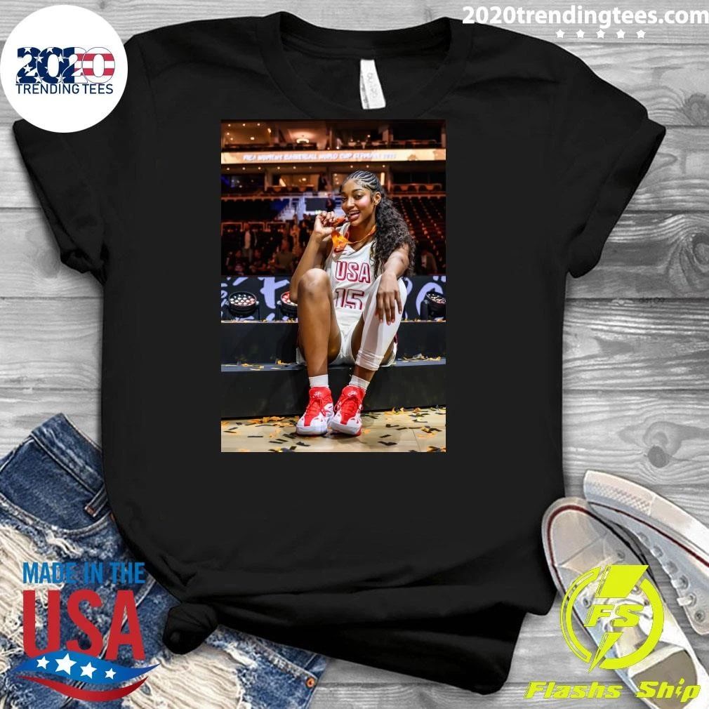 Angel Reese Wins FIBA Women’s Basketball World Cup 2026 Champions Shirt