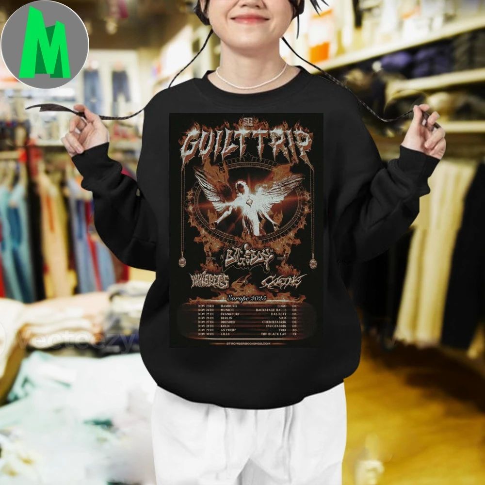 Guilt Trip Europe 2025 Tour Poster Shirt