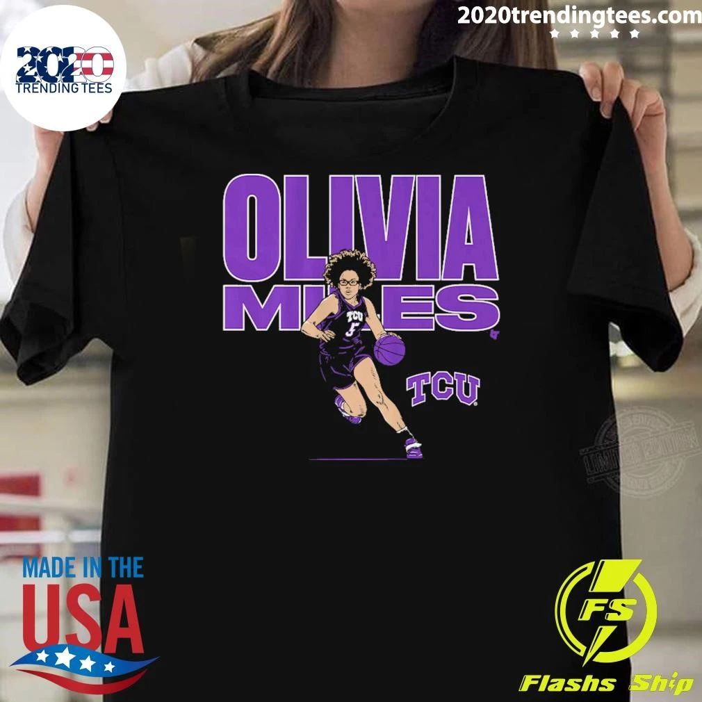 TCU Basketball Olivia Miles Name Pose Shirt
