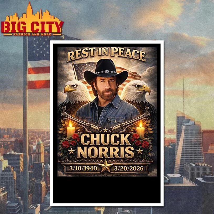 Chuck Norris Rest in Peace RIP Memorial Retro Shirt