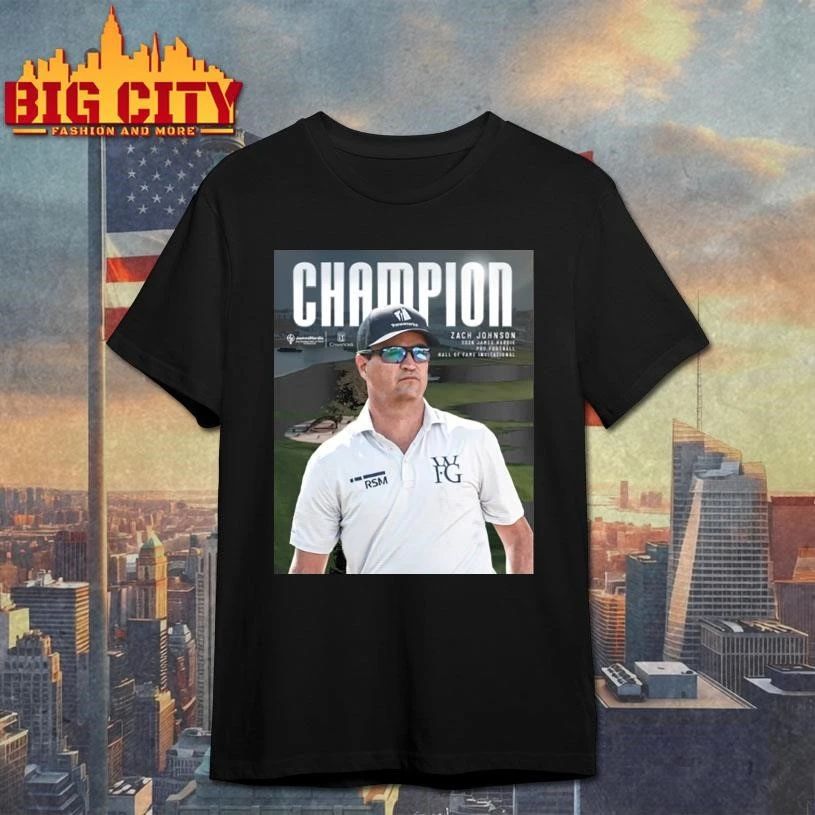 Zach Johnson James Hardie Pro Football Hall Of Fame Invitational Champions Pga Tour Shirt