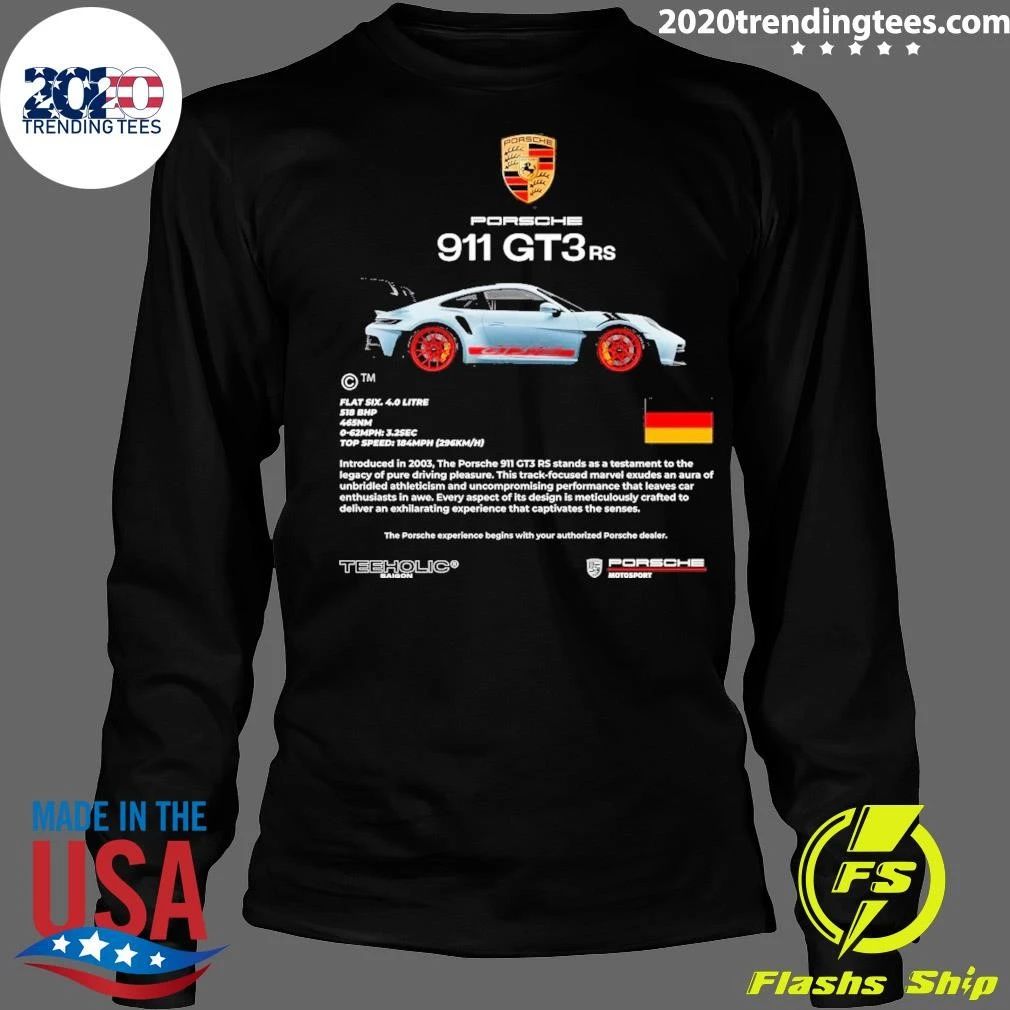 Moletom Casaco De Frio Carro Corrida Luxo Porsche 911 GT3RS Shirt