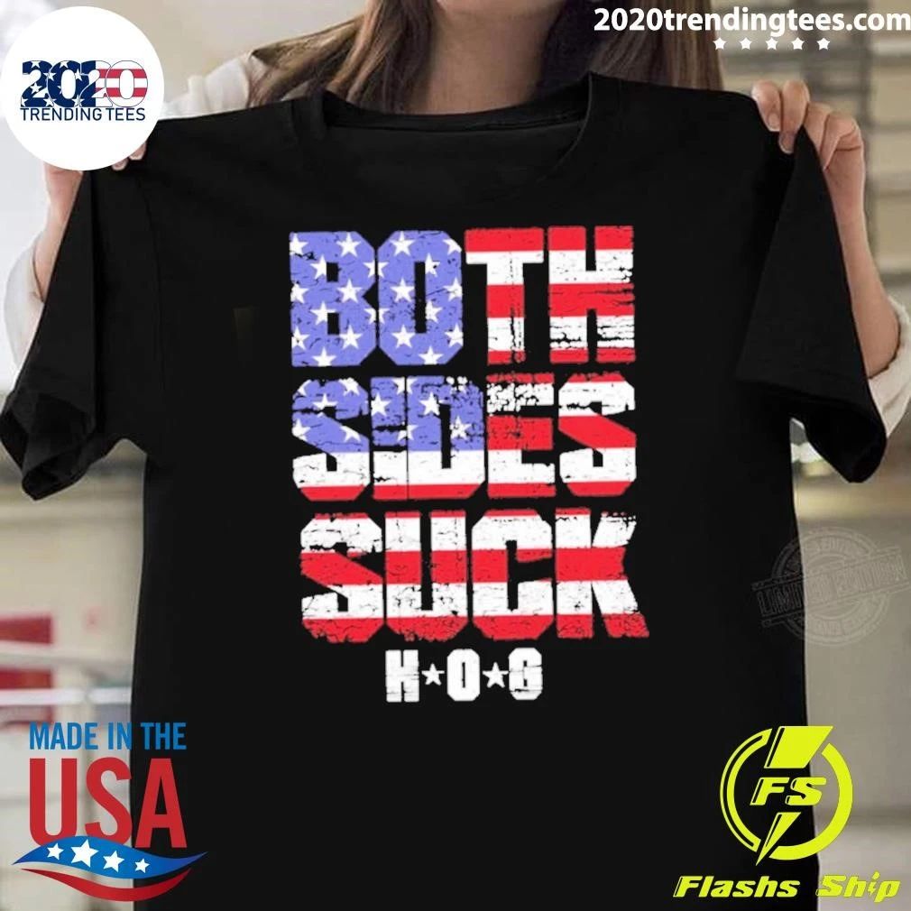 Both Sides Suck Hog American Flag Shirt