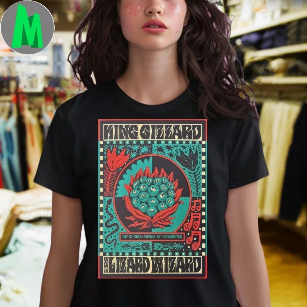 King Gizzard And The Lizard Wizard 11 12 2025 Vienna Austria Poster Shirt