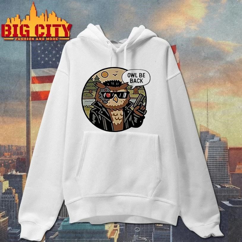 Owl Be Back Graphic Art Shirt