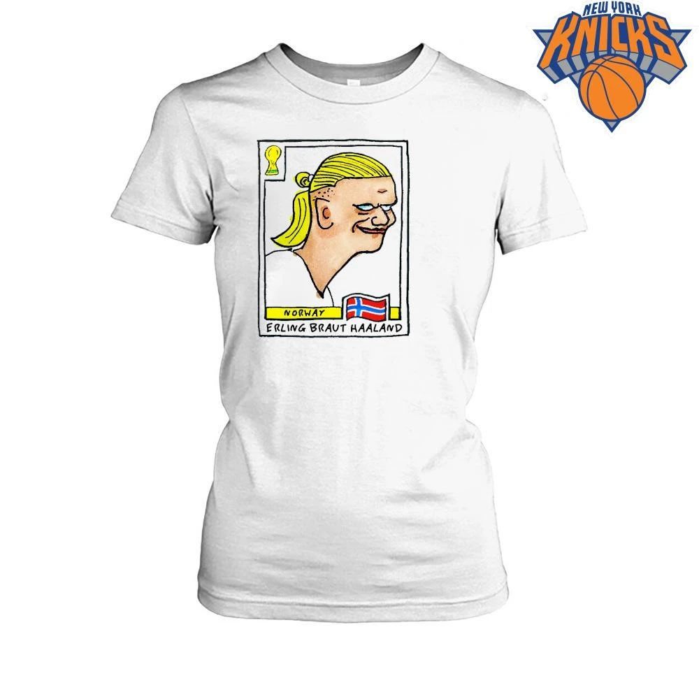 Erling Braut Haaland Norway World Cup Football Caricature Sticker Meme shirt