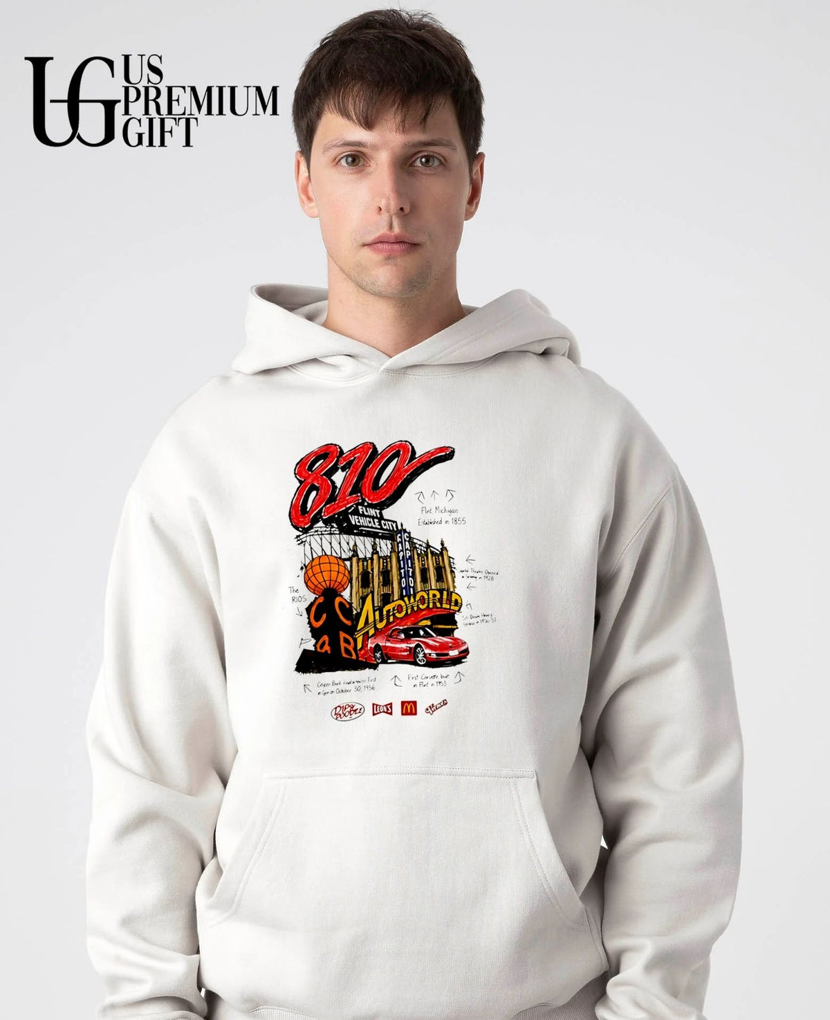 810 Flint Vehicle City Michigan Landmarks and History shirt