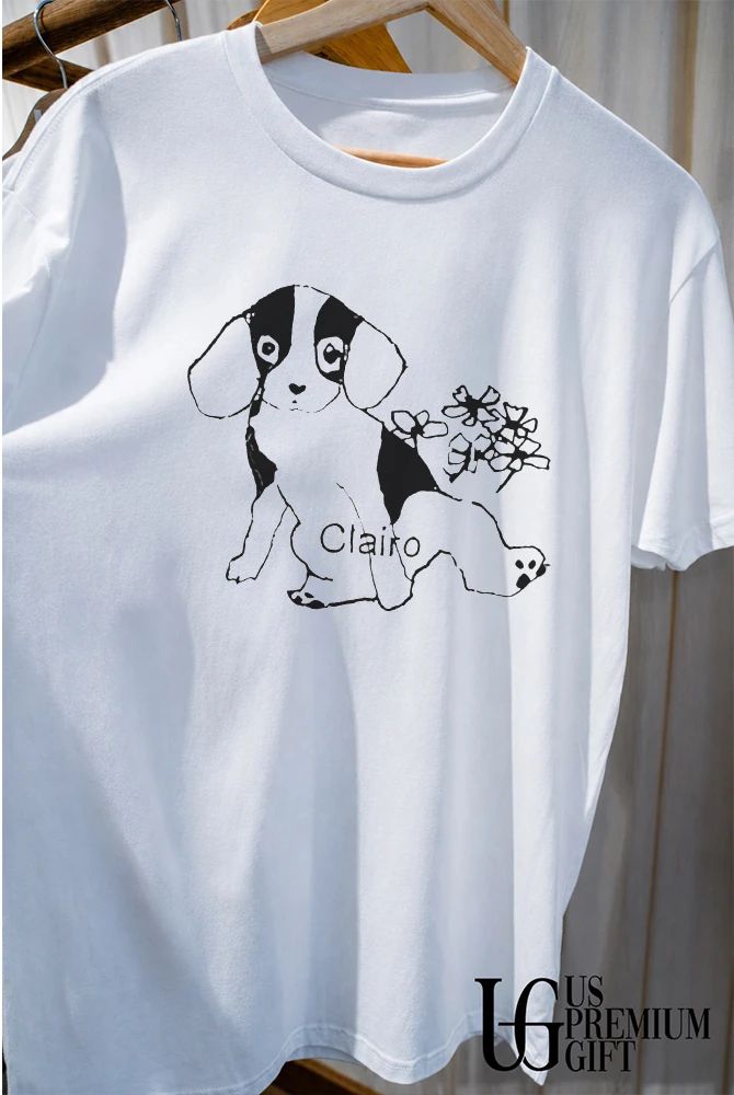 Clairo flower puppy inspired shirt