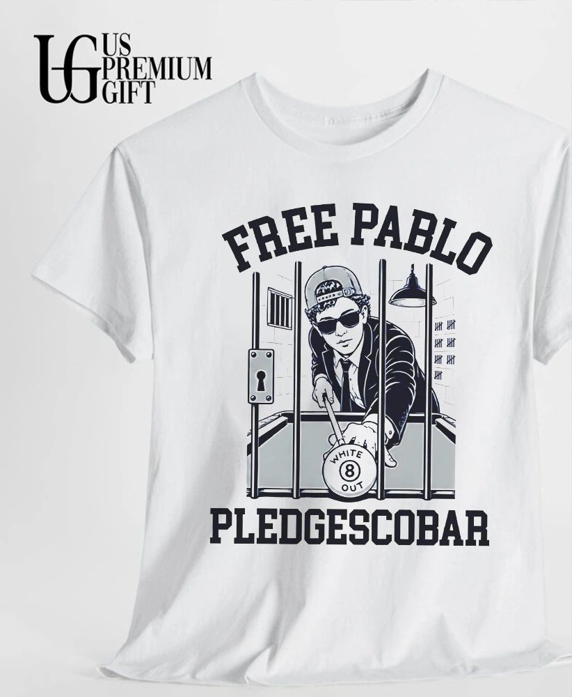 Pablo Escobar Billiards Free Pablo White 8 Out Pledgescobar shirt
