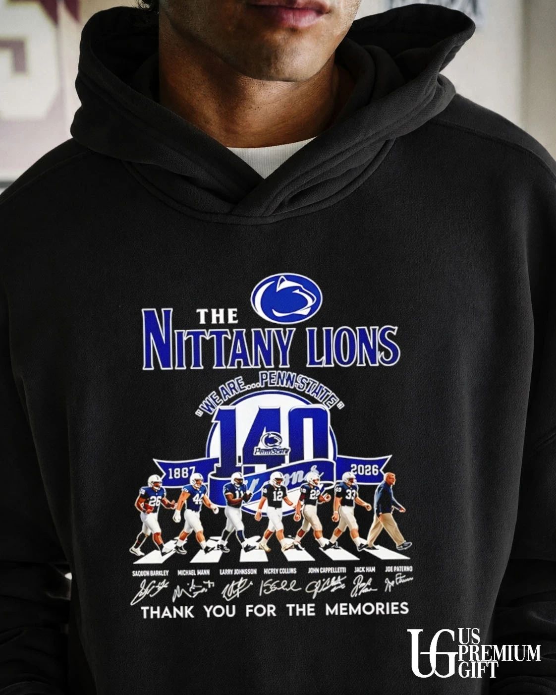 The Penn State Nittany Lions 140 Years we are Penn State abbey road graphic shirt